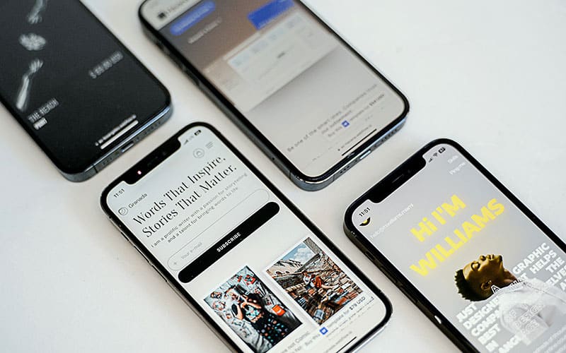 Business mobile phones supporting workplace communication